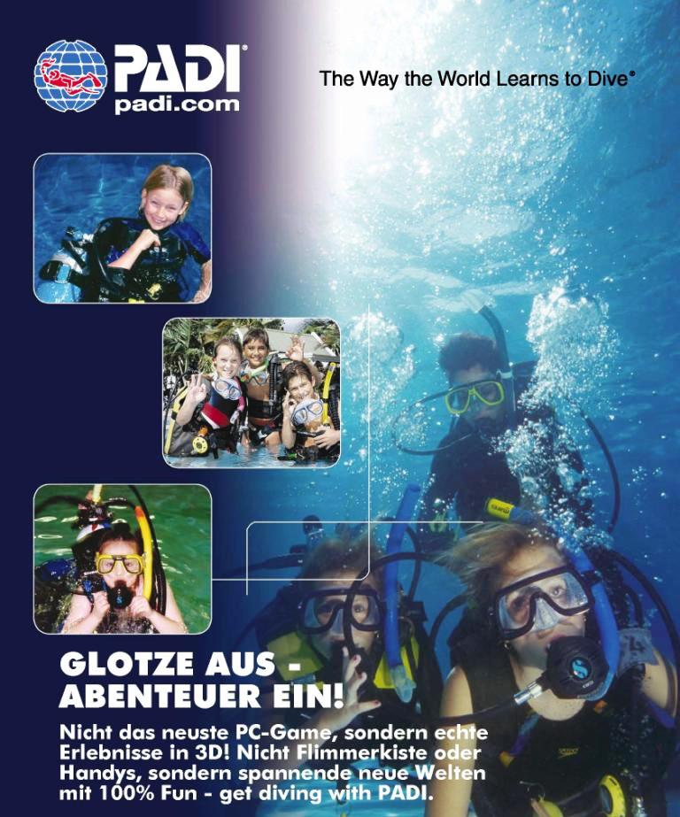 PADI Scuba Diver bringt dich sicher unter Wasser